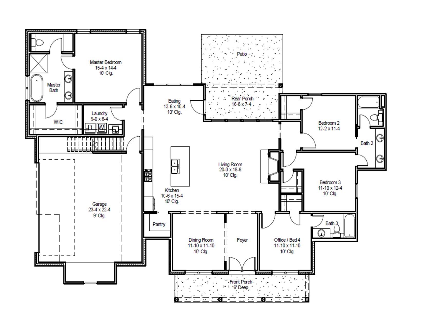 Floor Plan Studio Shoemaker Homes